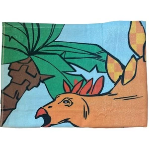 The Big One Plüsch Baumwolle bunte Dinosaurier Strandtuch 28x58 - Bild 1 von 2