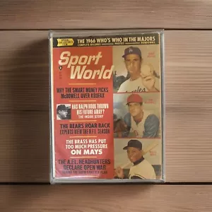 Vintage 1966 Sport World Magazine Sandy Koufax Willie Mays Cover - Picture 1 of 2