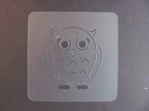 STENCIL #475 Owl Bird Feather Friends Made in USA New Mylar Reusable Durable - Picture 1 of 1