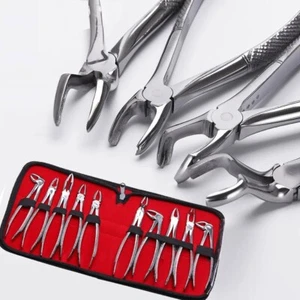 Dental Tooth Extracting Forceps kit Tooth Extraction Pliers Oral Surgery 10pset - Picture 1 of 5