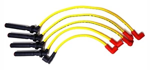 Corolla 1.6L 4AGEC 85-87 High Performance 10mm Yellow Spark Plug Wire Set 28123Y - Picture 1 of 2