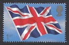 Union Jack flag on 2001 stamp