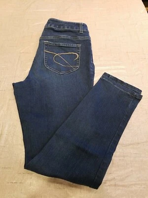 Pantalones de mezclilla Chico's para mujer 1 platino Western Rodeo Festival Foto 1 de 4