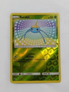 JCC Pokémon Surskit Sol y Luna: Tormenta Celestial 15/168 Holograma Inverso Común Casi Nuevo - Imagen 1 de 3