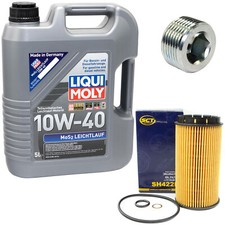 Engine oil set 10W-40 5 liters + oil filter SH 422 P + screw for Alfa Romeo Fiat 