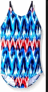 🏖️CHILD SZ 18 Months Kanu Surf Girls' Beach 1-Piece Red/White/Blue - Picture 1 of 2