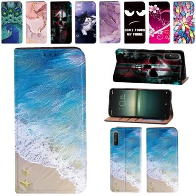 PU Leather Stand Wallet Case Cover -For Sony Xperia L4/1 II/1 III/1 IV/10 II/III - Image 1 of 4