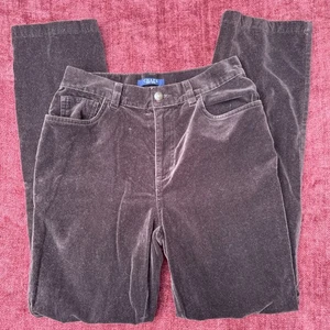 Women’s Chaps Brown Velvet Pants Size 4 Q3 - Picture 1 of 8