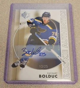 ZACHARY BOLDUC 2023-24 SP HOCKEY ROOKIE AUTHENTICS AUTOGRAPH GOLD /25 #117 AUTO - Picture 1 of 2