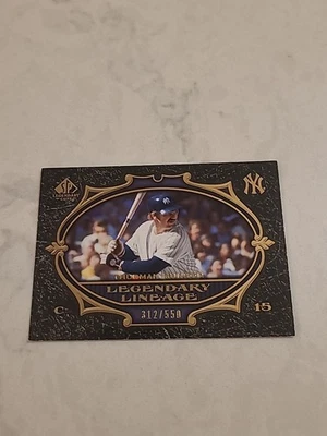 SP Legendary Cuts 2007 - Thurman Munson Legendary Lineage (SP) 312/550 Yankees Foto 1 de 2
