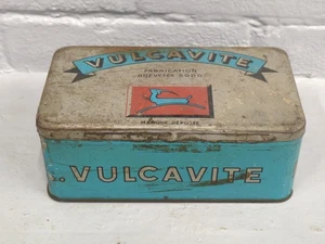 Vintage French Vulcavite Tyre repair Tin - Picture 1 of 16