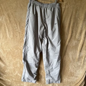 Vintage Nike Track Pants Mens Sm Gray S Swoosh Y2K Activewear - Picture 1 of 7