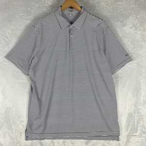 Peter Millar Summer Comfort Striped Polo Men’s XL Company Logo - Picture 1 of 7