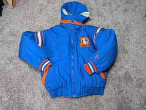 Vintage Denver Broncos Jacke Herren Small Blau NFL Football Starter REVERSIBLE  - Bild 1 von 8