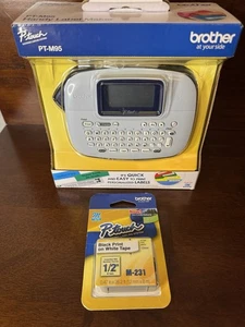 Brother P-Touch PT-M95 Handheld Label Printer PTM95 PTouch Brand New White Tape - Picture 1 of 4