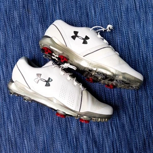 Under Armour Spieth 3 Golf Cleats Men's 11 White Pewter Gray UA 3021204-102 - Picture 1 of 13