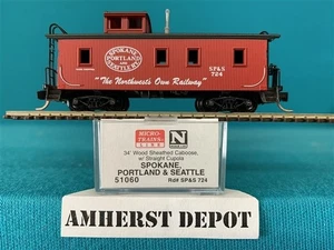 51060 Micro Trains Spokane Portland Seattle  Caboose N Scale SP & S New - Picture 1 of 2