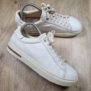Zapatos bajos Birkenstock Bend de cuero blanco con cordones para mujer talla 9 buen estado - Imagen 1 de 15
