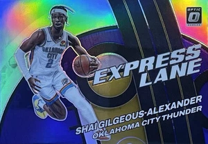 2021-22 Donruss Optic Purple Express Lane SHAI GILGEOUS ALEXANDER OKC Thunder - Bild 1 von 2