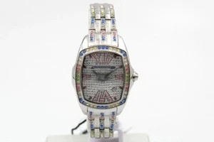 Orologio CHRONOTEC Movimento QUARZO Ghiera Brill Multicolor Donna Promo Nuovo - Picture 1 of 4