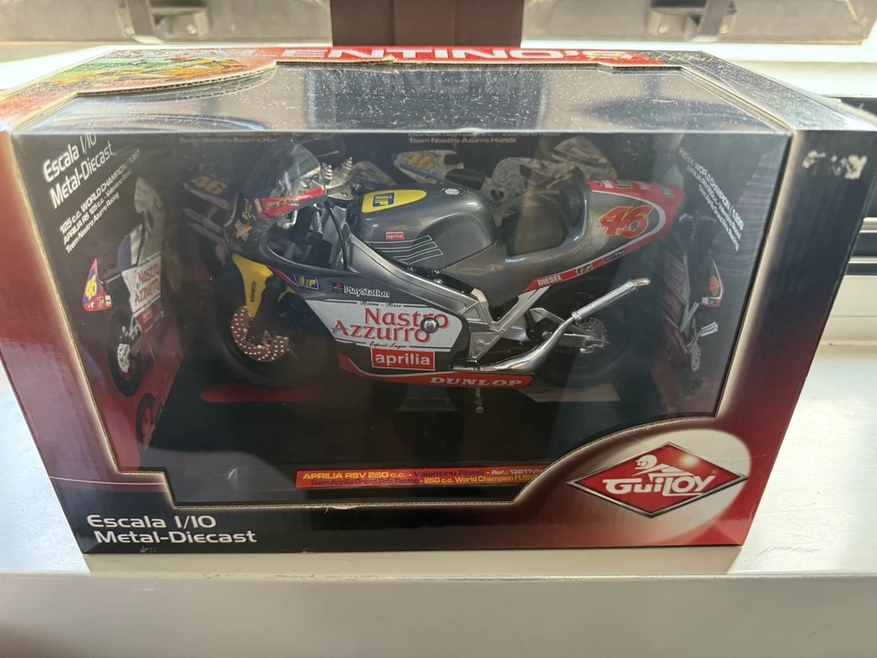 Guiloy 1:10 Aprilia  Valentino Rossi 46 die-cast Metal - Immagine 1 di 4