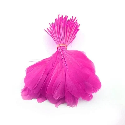 Goose Feather Plume Stripped Coque Feather for Clothing Hat Craft Decoration ... - Image 1 of 4