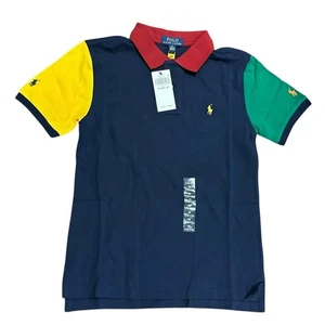 Polo Ralph Lauren Boys Size Medium Primary Color Shorts Sleeve Polo Shirt NWT - Picture 1 of 6