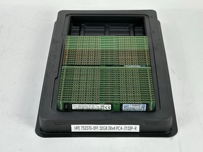 HP HPE 1x 32GB DDR4 PC4-2133P 2133MHz 2Rx4 ECC Server Memory RAM 752370-091 - Image 1 of 4