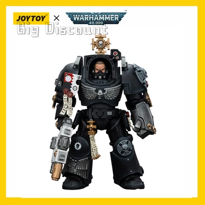 Figura de acción JOYTOY Warhammer 40K Iron Hands Capitán con armadura Terminator Foto 1 de 4