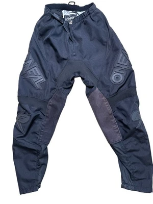 Calça O’Neal MX 28 preta bicicleta suja off-road acolchoada motocross - Imagem 1 de 4