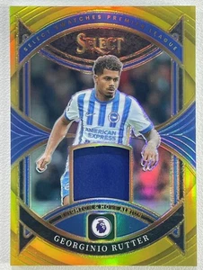 2024-25 Panini Select Georgino Rutter Patch Gold Brighton & Hove Albion /10 - Picture 1 of 2