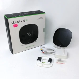 Grade A ecobee3 Lite Smart Thermostat 2.0 w/ Alexa 2nd Gen EB-STATE3LT-02, Black - Picture 1 of 4