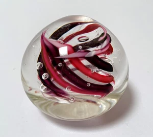 HAND BLOWN STUDIO ART GLASS PAPERWEIGHT ARTISAN CRAFTED 2 - Bild 1 von 6