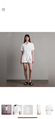 Rag & Bone White Embroidered Romper NWT Size 12 $212 Retail - Image 1 of 4