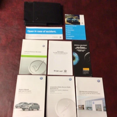 VW VOLKSWAGEN GOLF GTI R 2017 manual del propietario libros mantenimiento ref navegación estuche guía todo Foto 1 de 4