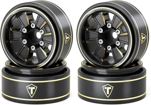 1.0 Beadlock Wheels Messing Schwergewichtsfelgen (4P) für SCX24 C10 Deadbolt Do - Bild 1 von 6