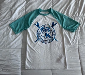 Old Navy Boys Xl (14-16) Rashguard With Skull Surf Graphics Short Sleeve - Picture 1 of 9