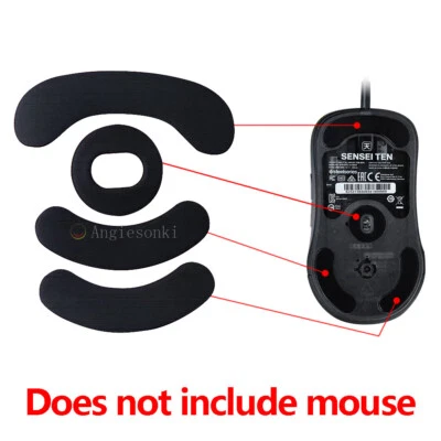 2 Sets Hotline Games Mouse Feet Mouse Skates for steelSeries Sensei Ten Mouse - Image 1 of 4