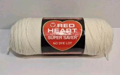  Hilo acrílico Skein Red Heart Super Saver Worsted MEDIANO 8 oz color 313 Aran  Foto 1 de 4