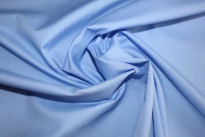 Popeline, Blusen- Hemdenstoff, hellblau, Br: ca. 100 cm, Mat: BW / PE -- 2. Wahl - Bild 1 von 4