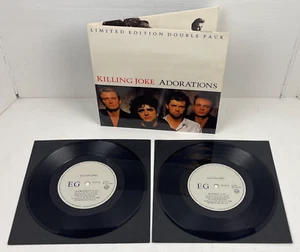 KILLING JOKE Adorations 1986 EG Records Limited 2 x 7" 1st Press w/Gatefold P/S - Picture 1 of 7