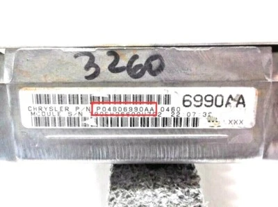 Computadora Chrysler Concorde/Intrepid 2001...01 motor 2,7 L... ECU...ECM... PCM Foto 1 de 3
