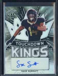 2021 Leaf Metal Draft Touchdown Kings Black #TKSS1 Sage Surratt 6/15 - Picture 1 of 1