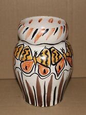 Vase en céramique de Vallauris decor de papillon - artiste à définir