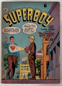 Australian SUPERBOY 112 DC Comics 1950's 32 pgs Superboy 60 cover UK - Picture 1 of 2