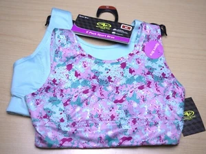 Athletic Works Girls’ Bra 2 Pack Sport Bras ''Brand New'' Medium size - Picture 1 of 9