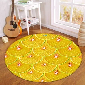 3D Yellow Fruit Lemon Slices ZHUA378 Game Non Slip Rug Mat Photo Carpet Amy - Picture 1 of 5