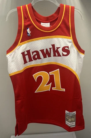 Dominique Wilkins Atlanta Hawks Jersey Mitchell & Ness Men’s Size Small New Cover