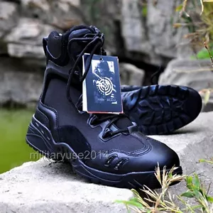 US Army Tactical Comfort Desert Leather Combat Military Boots Mens US Army Shoes - Picture 1 of 9
