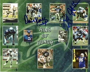 Jim Zorn Dave Krieg Jacob Green Seahawks ROH Autographed Signed 8x10 Photo CFS - Picture 1 of 1
